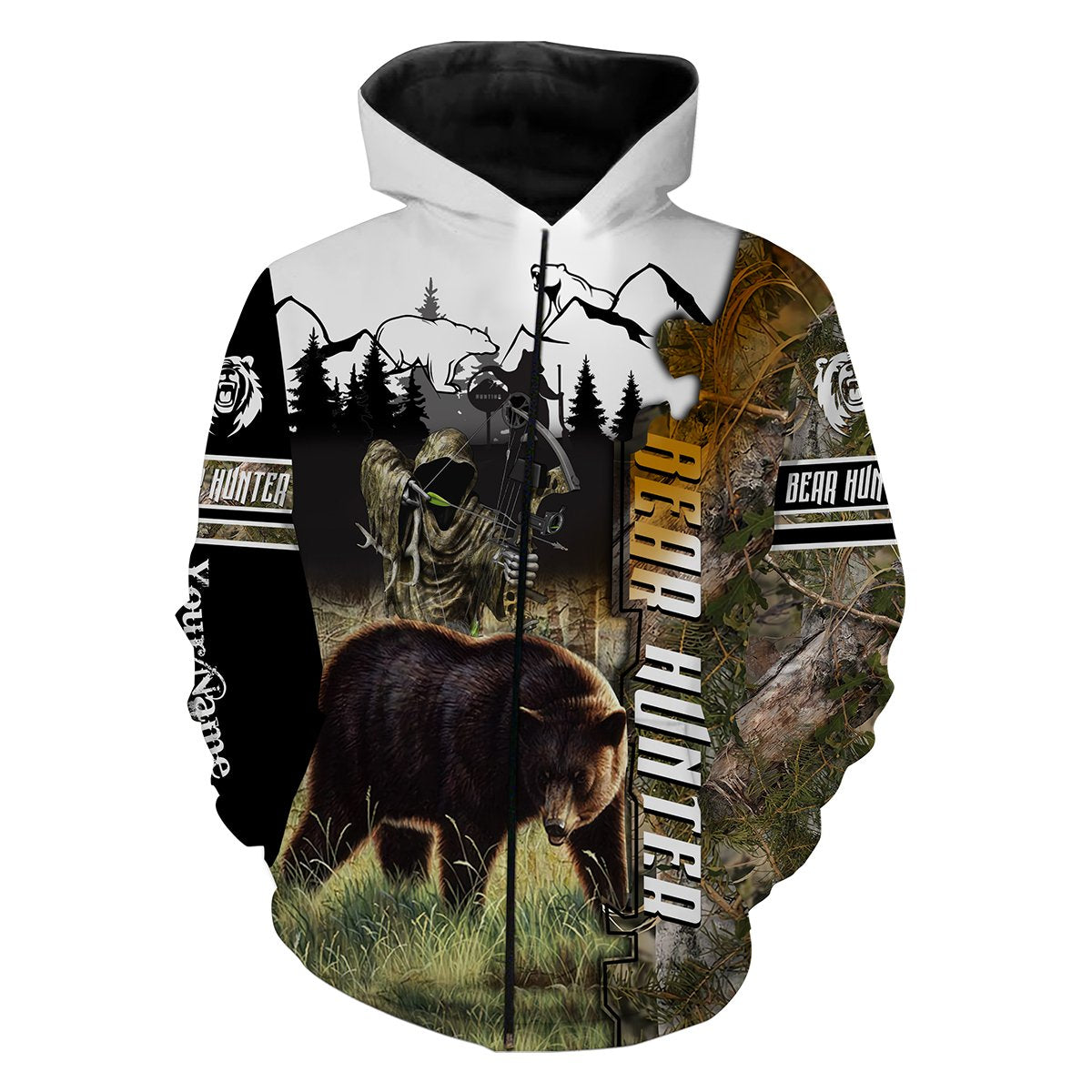 Bear Hunting Customize Name 3D Shirts