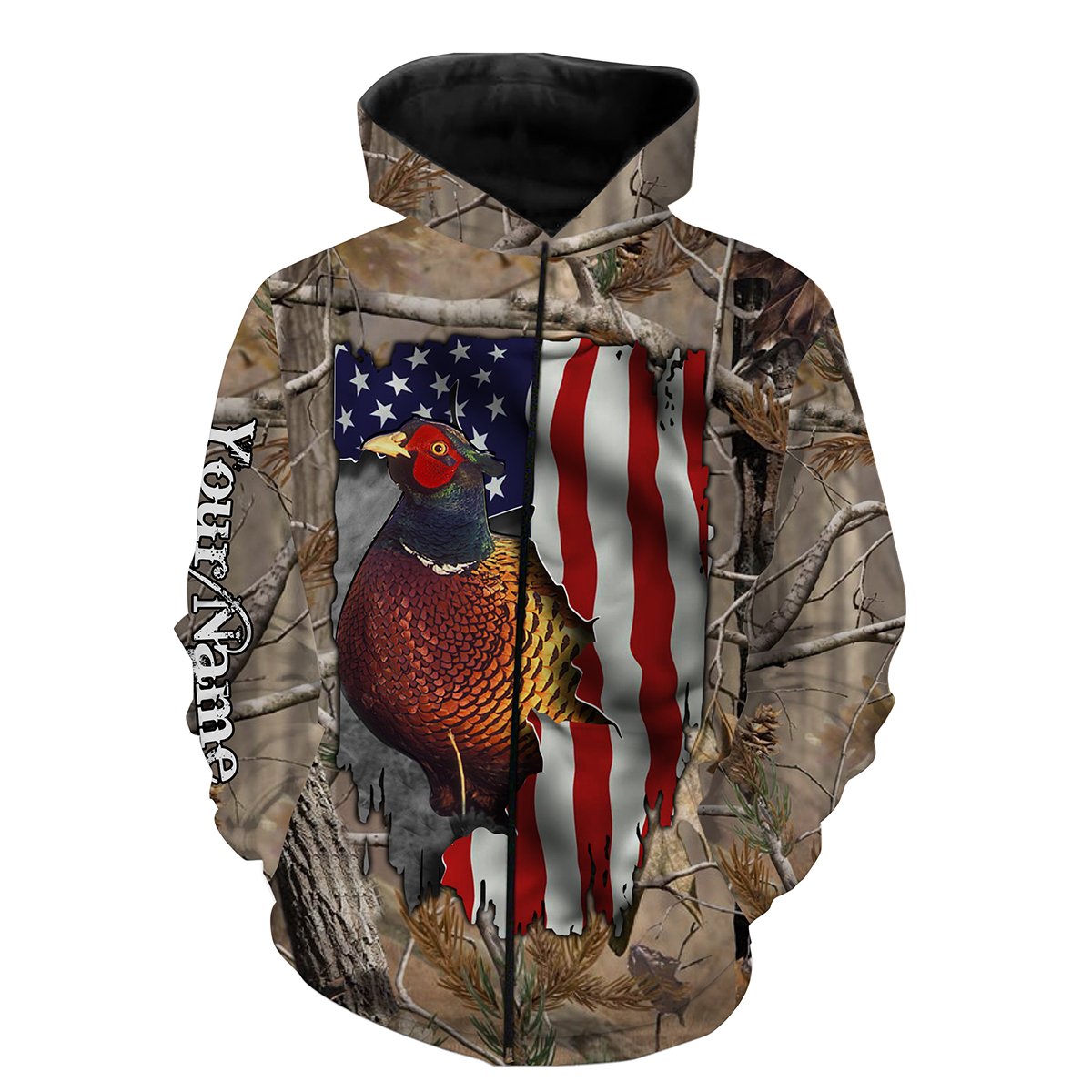 Pheasant Hunting Customize Name 3D Shirts