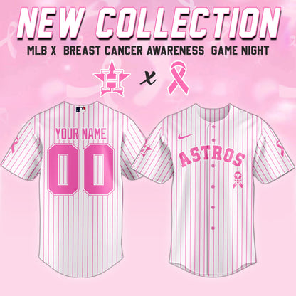 Houston Astros x Breast Cancer Awareness Game Night Jersey Editons Limited