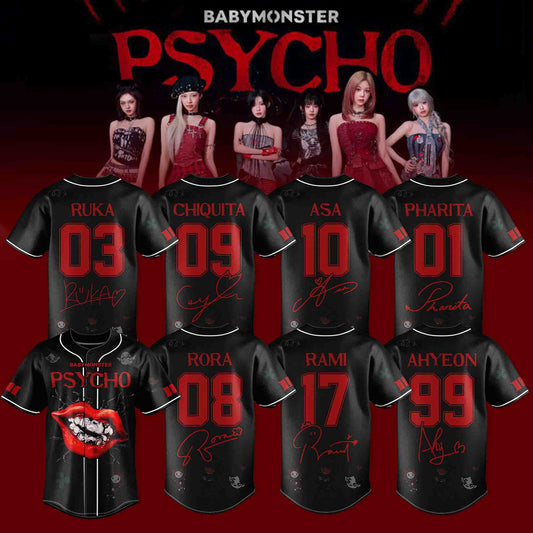 BABYMONSTER : PSYCHO [ WE GO UP] Album 2025 Limited Jersey - SR51