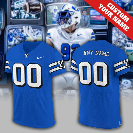 BYU Football Blue 1996 Throwback Limited Custom Jersey | UP39