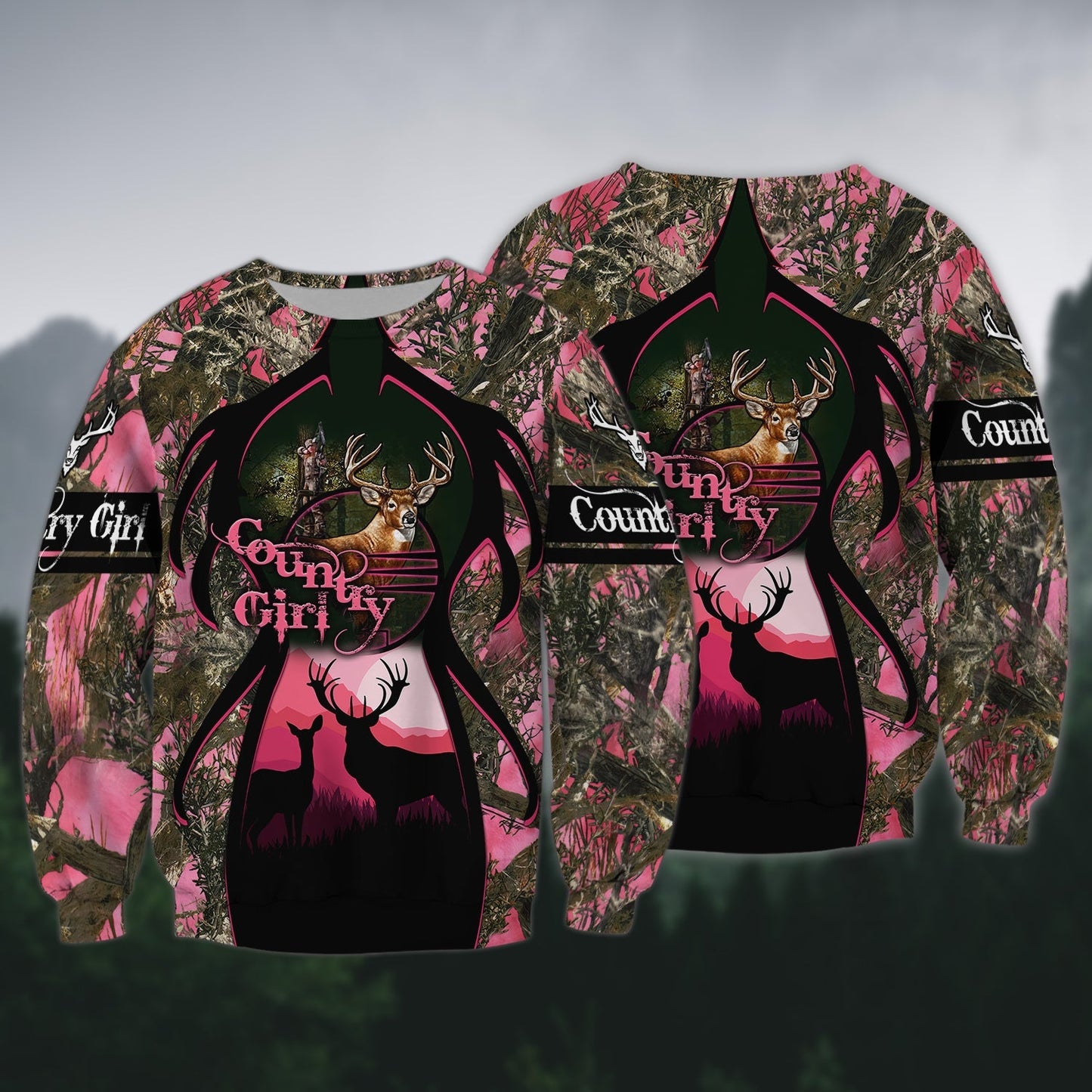 Hunting Country Girl 3D All Over Printed Clothes