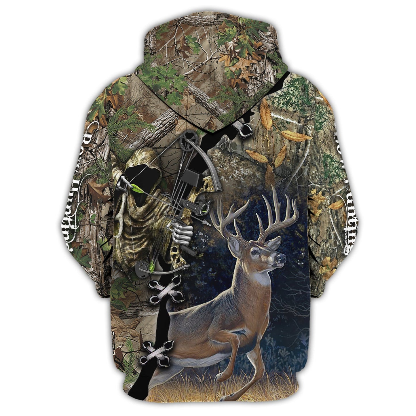 Custom Name Hunting Deer Bow Shirt 3D All Over Printed Clothes