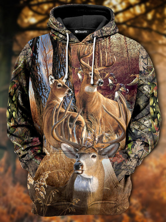 Premium CleveFit Deer Hunting 3D Hoodie