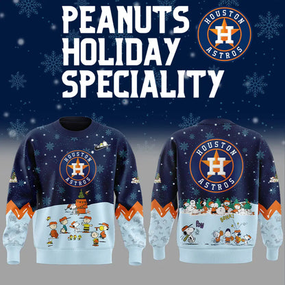 Houston Astros Peanuts & Snoopy Sweatshirt