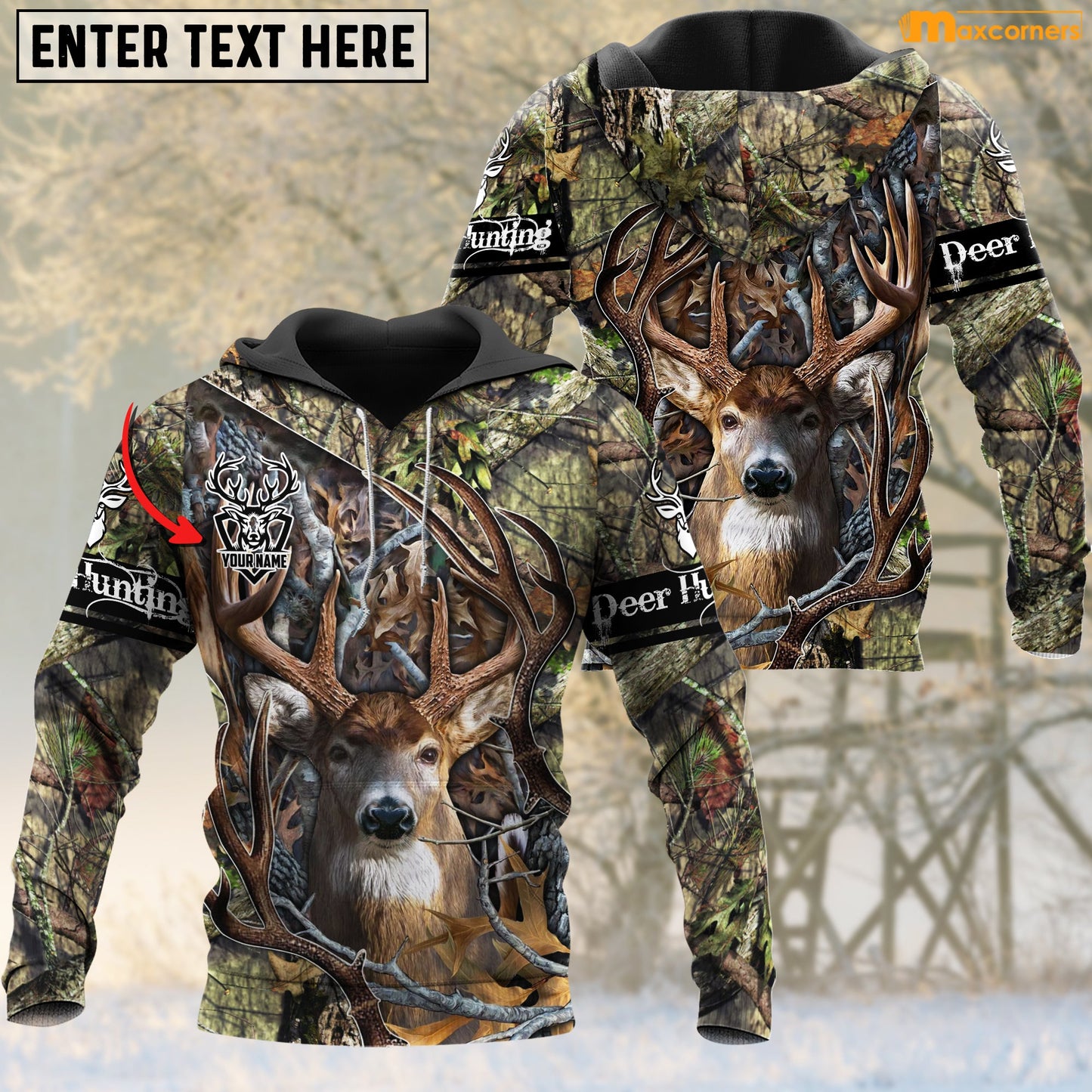 Deer Hunting Personalized 3D Shirts