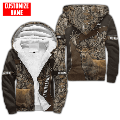 Deer Hunting Personalized Name 3D Over Printed Hoodie