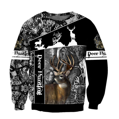 Huntaholic 5 Deer Hunting 3D All Over Printed Shirts Gift For Hunter