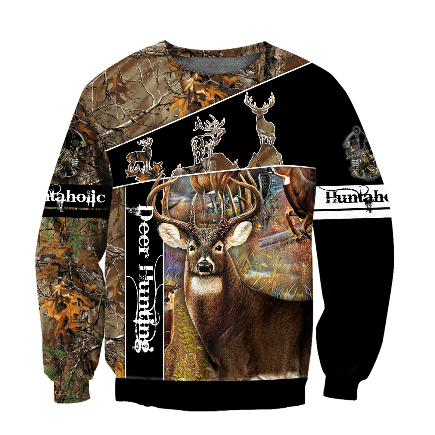 Huntaholic Deer Hunting 3D All Over Printed Shirts Gift For Hunter