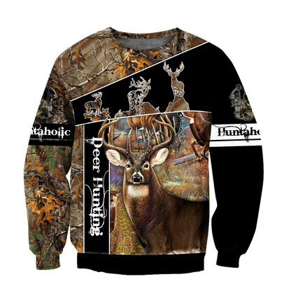 Huntaholic Deer Hunting 3D All Over Printed Shirts Gift For Hunter