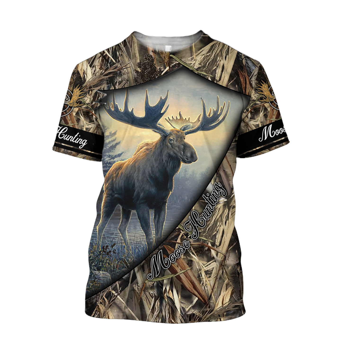 Moose Hunting 3D Over Printed Hoodie