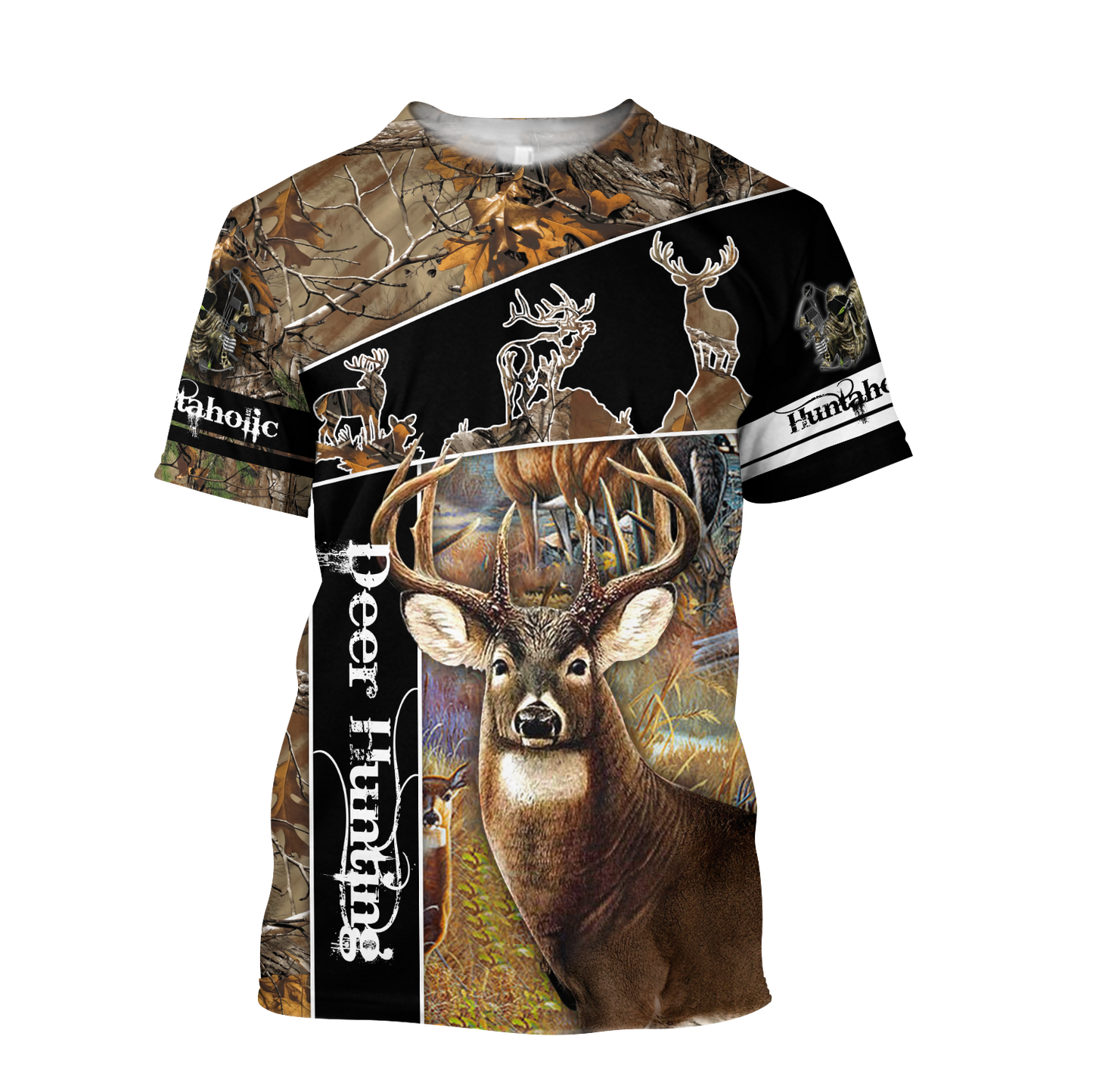 Huntaholic Deer Hunting 3D All Over Printed Shirts Gift For Hunter