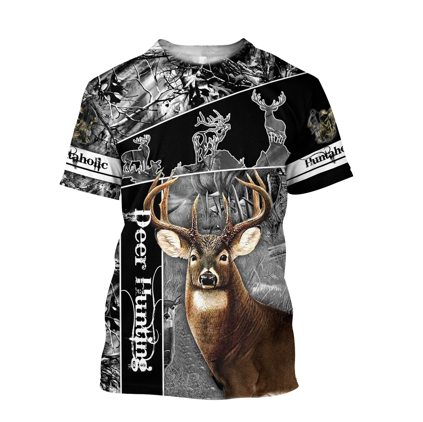 Huntaholic 3 Deer Hunting 3D All Over Printed Shirts Gift For Hunter