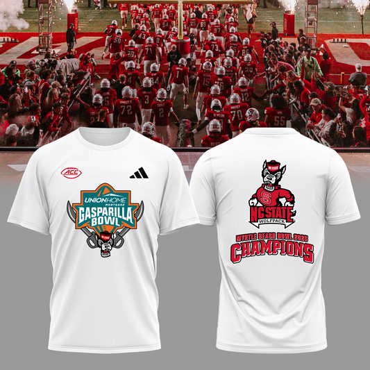 2025 GASPARILLA BOWL CHAMPS - NC State Football T-Shirt Champions | TS62
