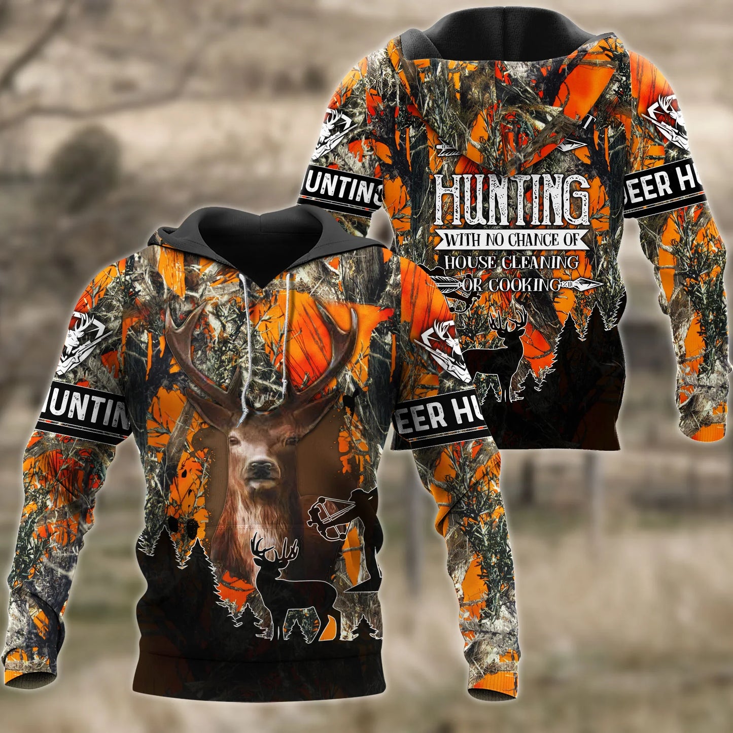 Weekend Forecast Deer Hunting 3D Shirt