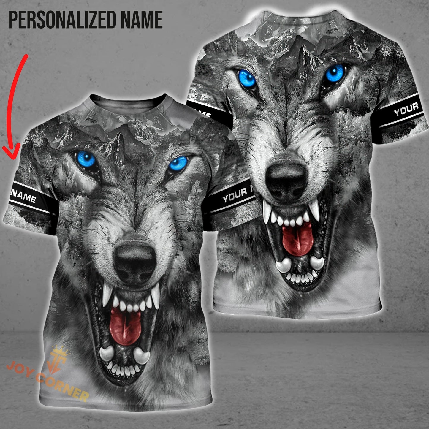 White Wolf Shirts Personalized 3D Design All Over Printed