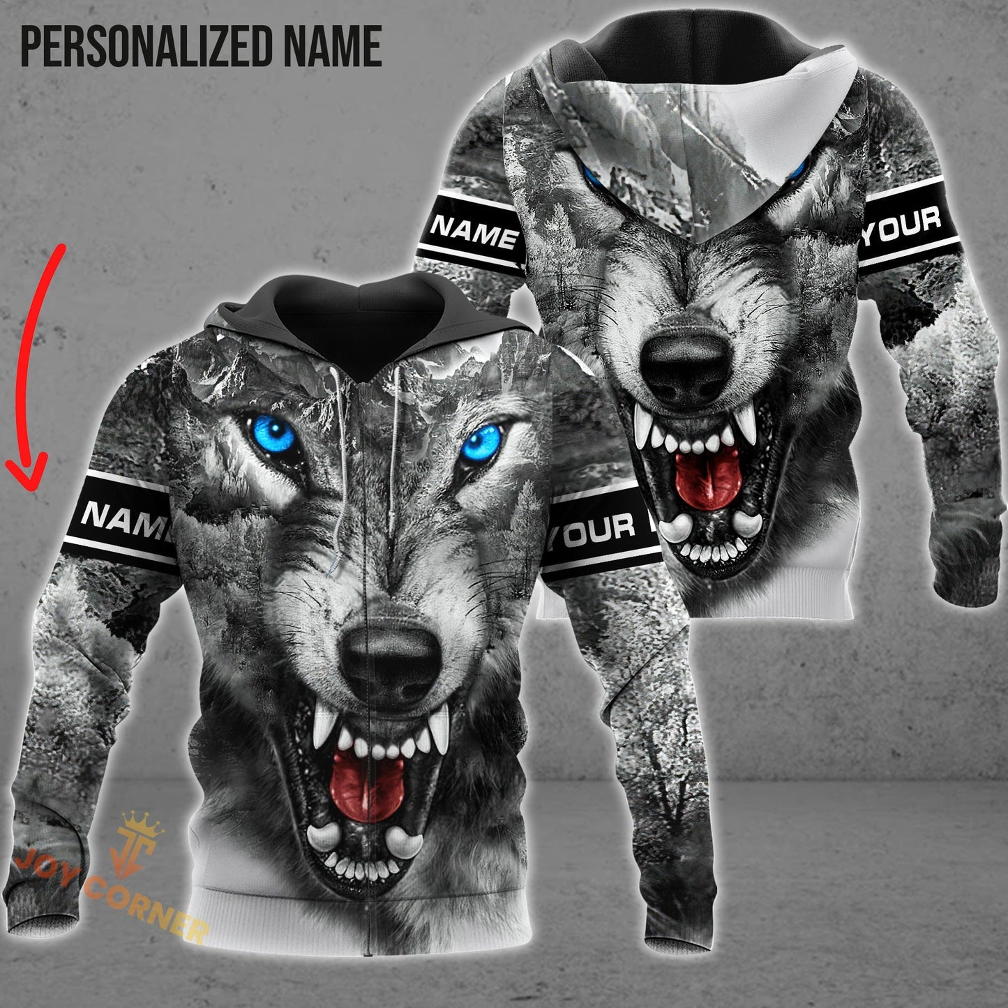 White Wolf Shirts Personalized 3D Design All Over Printed