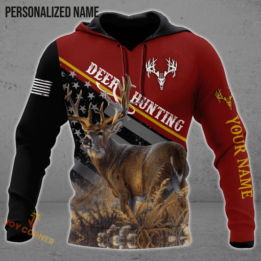 Customized Name Deer Hunting 9 3D Design All Over Printed