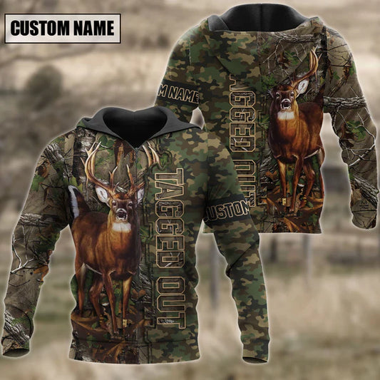 Customized Name Hunting Camo 3D Shirt