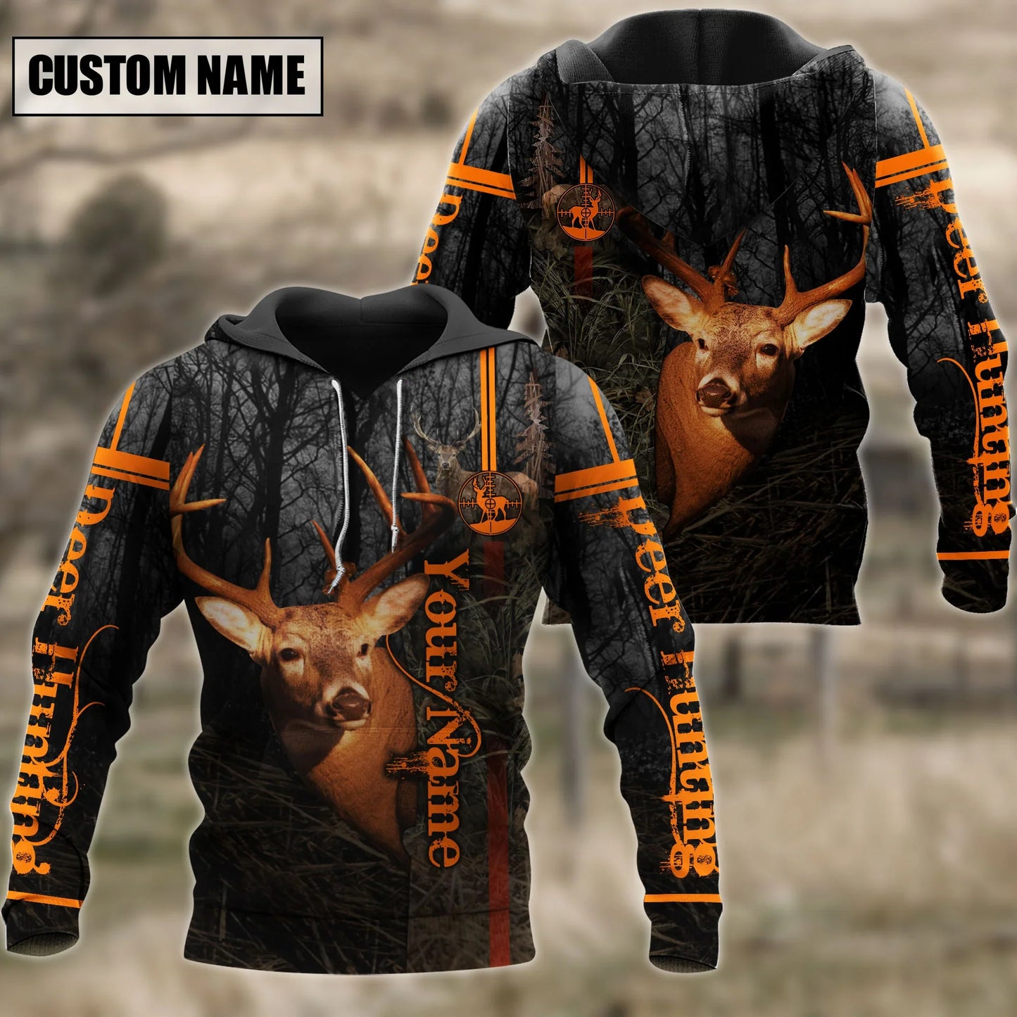 Customized Name Deer Hunting 3D Shirt