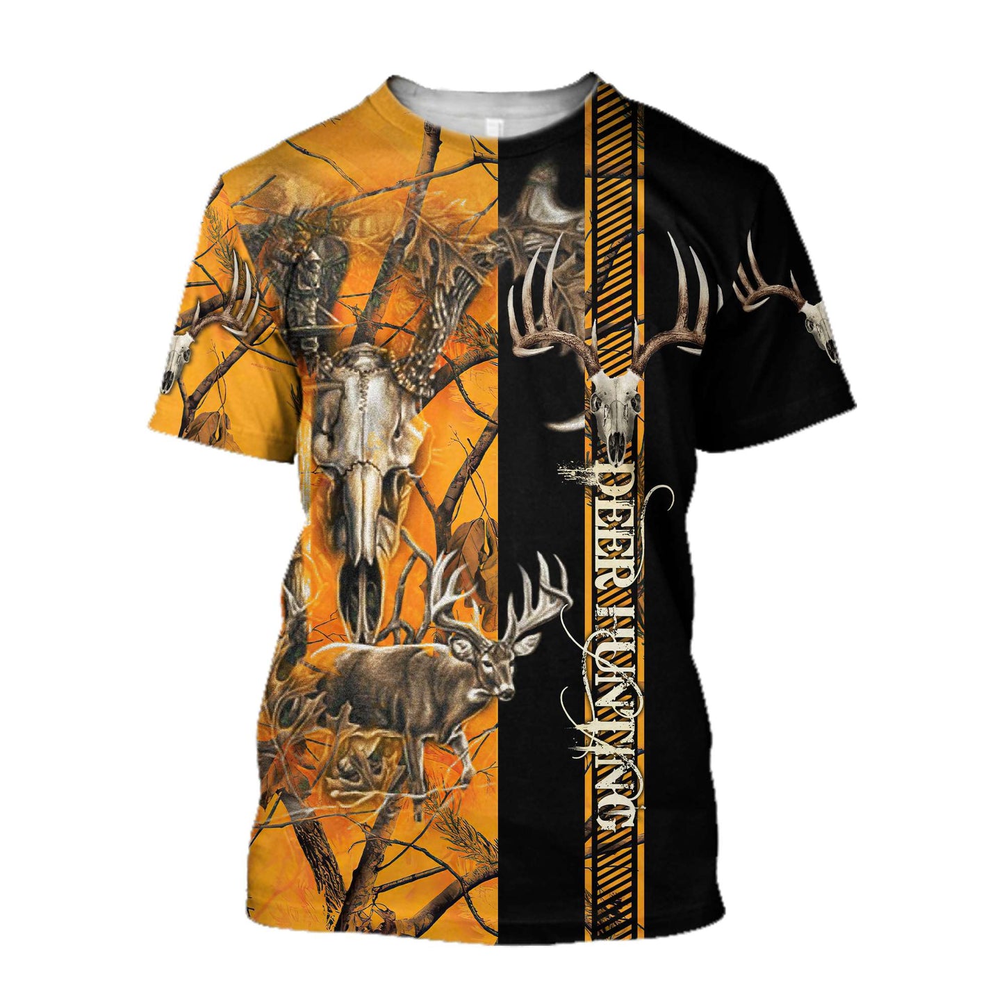 Premium Deer Hunting Orange Camo 3D Over Printed Hoodie