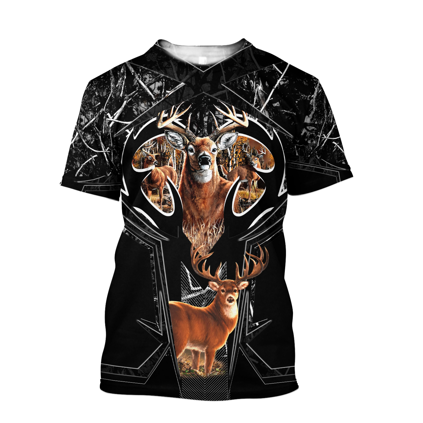 Amazing Camo Pattern 2 Deer Hunting 3D All Over Printed Shirts Gift For Hunter