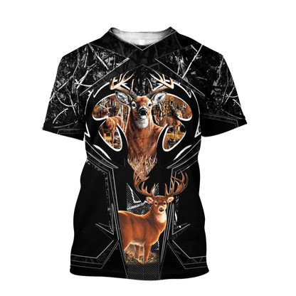 Amazing Camo Pattern 2 Deer Hunting 3D All Over Printed Shirts Gift For Hunter