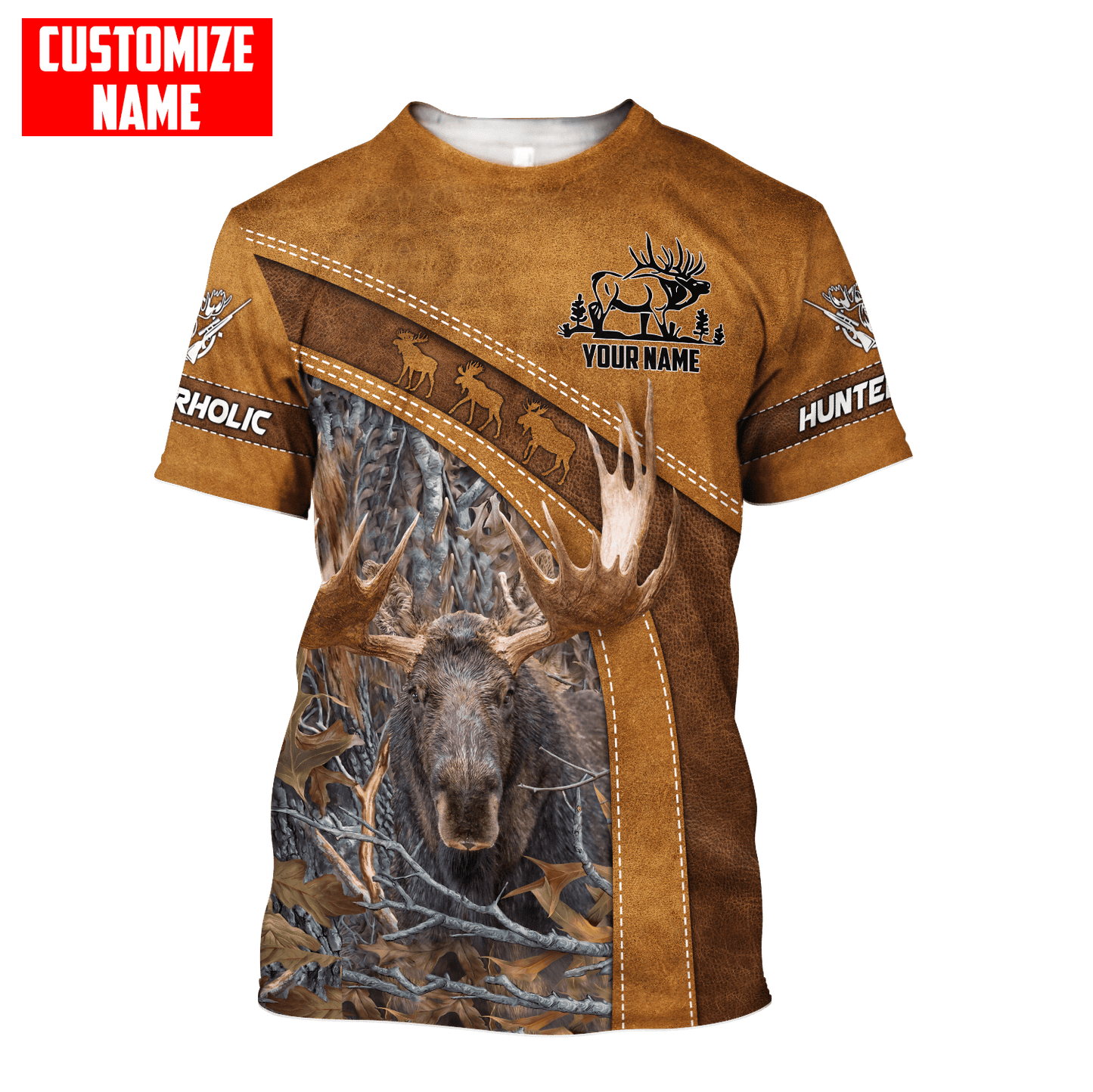 Moose Hunting Custom 3D Design All Over Printed