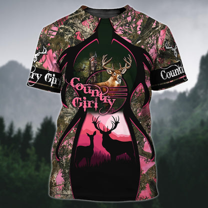 Hunting Country Girl 3D All Over Printed Clothes