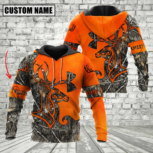 Custom Name Orange Deer Hunting Apparels