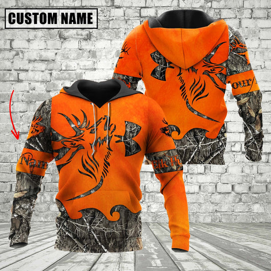 Custom Name Orange Elk Hunting Apparels