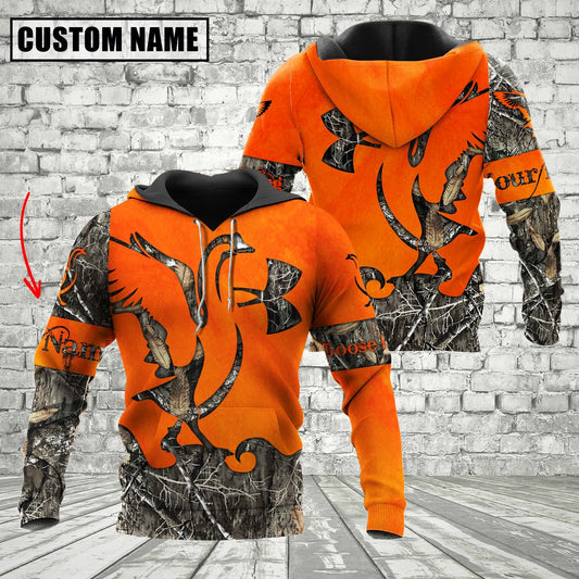 Custom Name Orange Goose Hunting Apparels