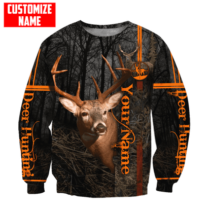 Personalized Name Deer Hunting 3D Design All Over Printed