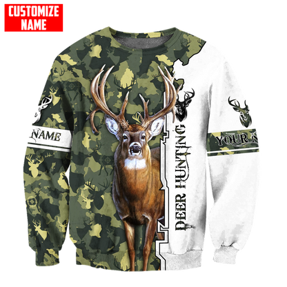 Deer Hunting Personalized 3D Over Printed Hoodie