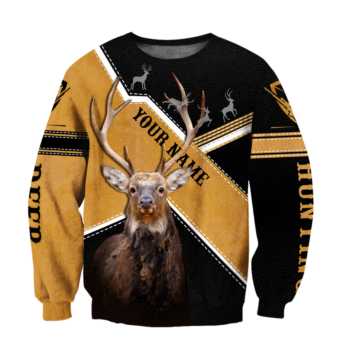 Deer Hunting Personalized Name 3D Over Printed Hoodie