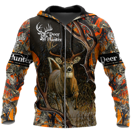 Amazing Camo Pattern Deer Hunting 3D All Over Printed Shirts Gift For Hunter