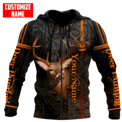 Personalized Name Deer Hunting 3D Design All Over Printed