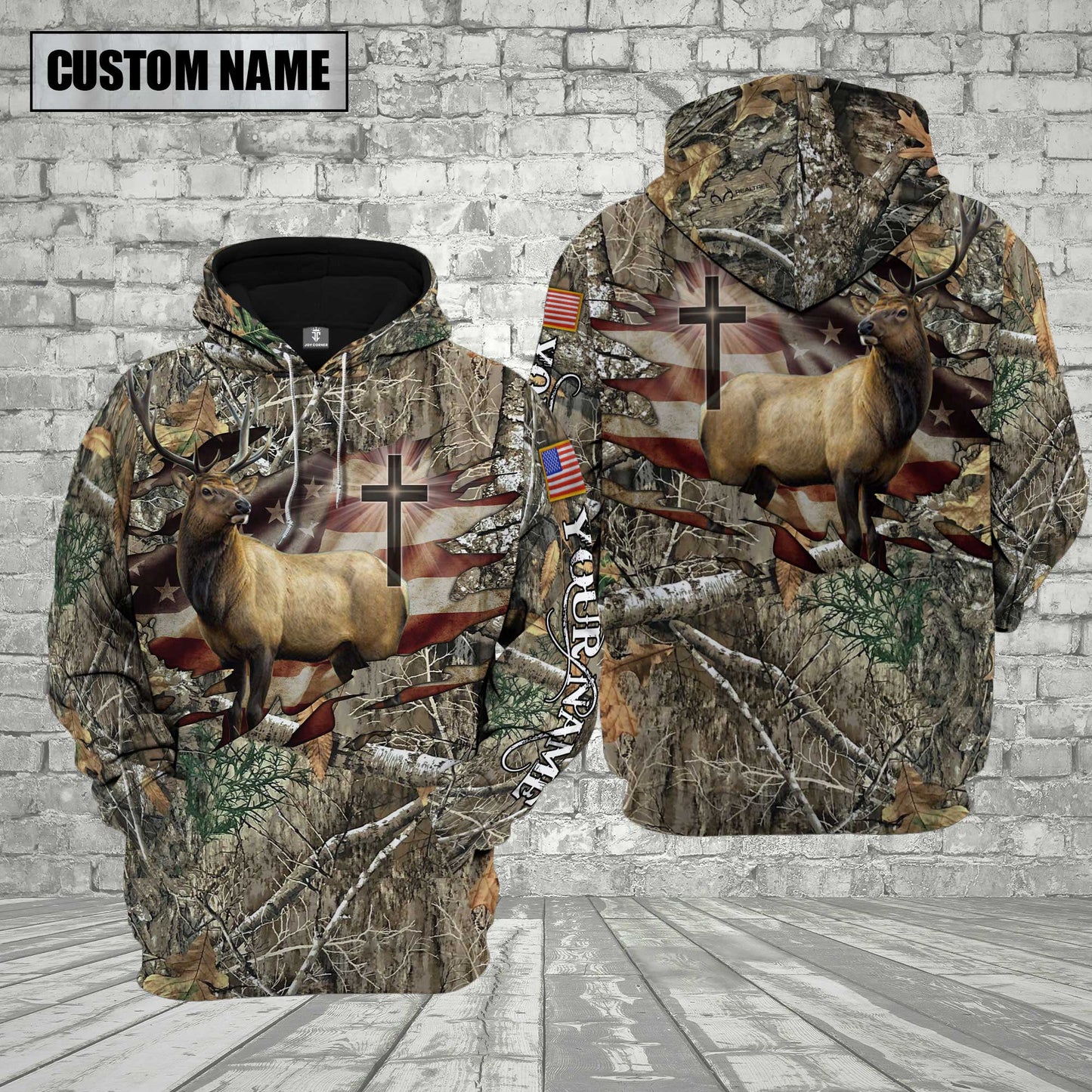 Custom Name Elk Hunting Shirt 3D All Over Printed Clothes