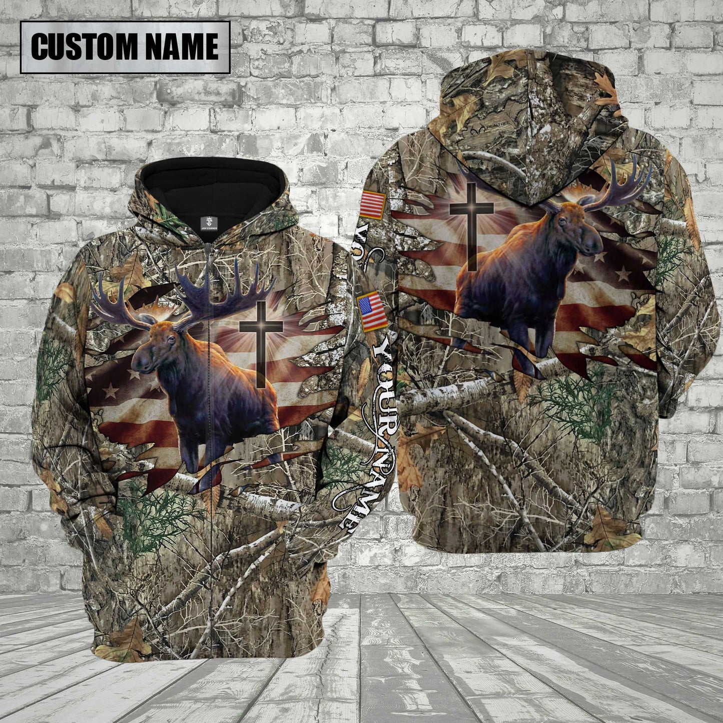 Custom Name Moose Hunting Shirt 3D All Over Printed Clothes