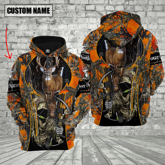 Custom Name Deer Hunting Shirt 3D All Over Printed Clothes