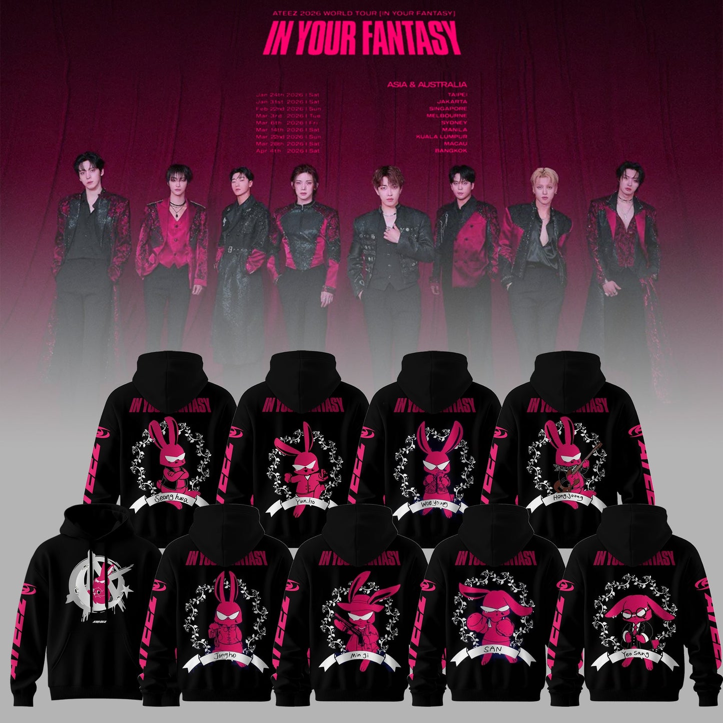 Ateez In Your Fantasy World Tour 2026 - NC58