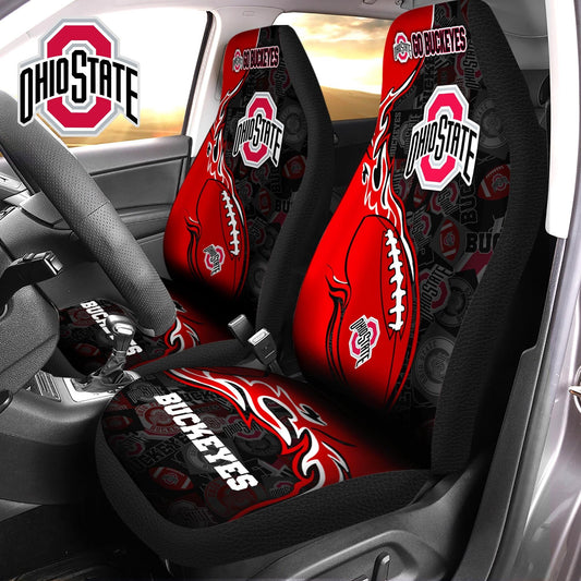 Ohio State Buckeyes - Car Seat Cover - LIMITED (Set of 2)