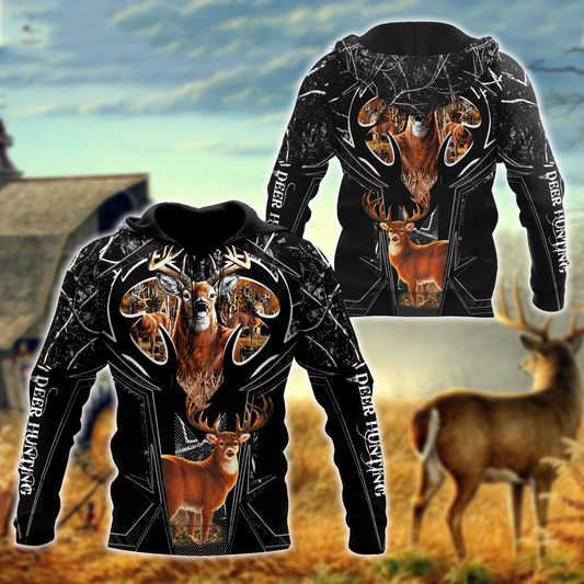 Max Corner Amazing Camo Pattern 2 Deer Hunting 3D All Over Printed Shirts Gift For Hunter