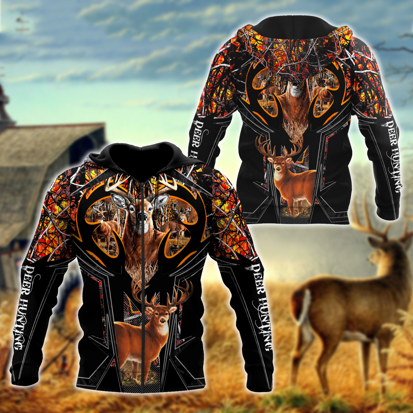 Amazing Camo Pattern 1 Deer Hunting 3D All Over Printed Shirts Gift For Hunter