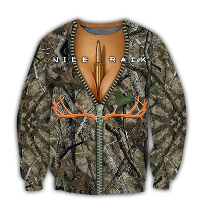 Deer Hunting 3D Over Printed Hoodie