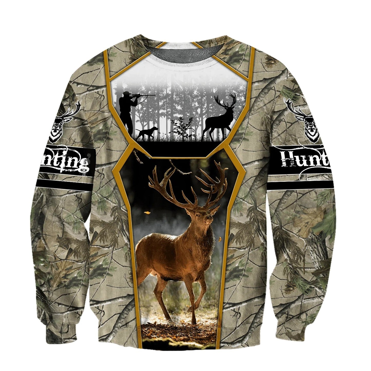 Deer Hunting 3D Over Printed Hoodie