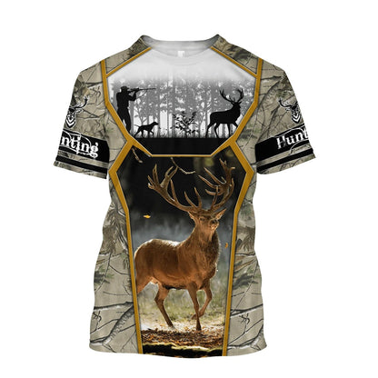 Deer Hunting 3D Over Printed Hoodie