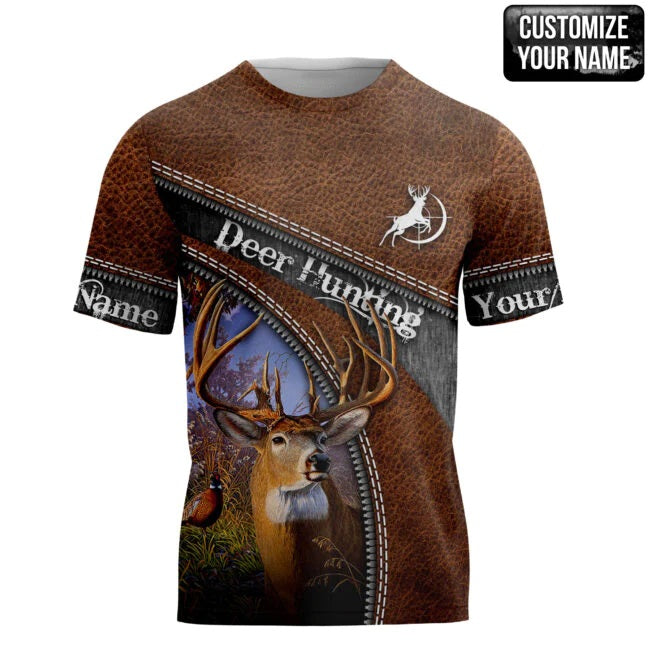 Deer Hunting Personalized Name 3D Over Printed Hoodie