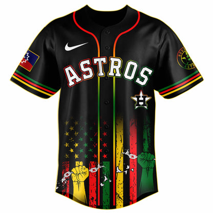 Houston Astros MLB X Juneteenth Day Jersey Edition Jersey 2025
