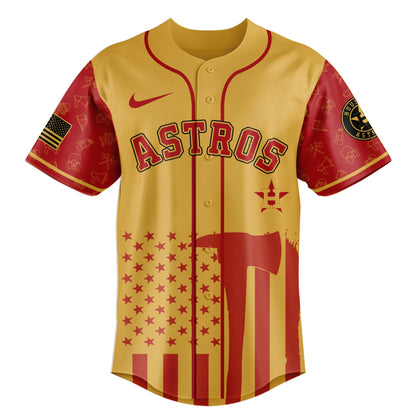 Houston Astros MLB x Firefighter Appreciation Night Special Edition Jersey 2025